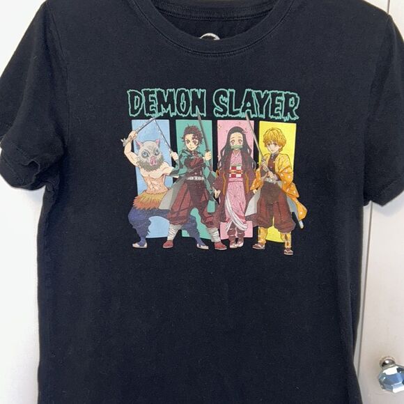 Demon Slayer T-Shirt Black Size Medium Anime Cartoon - Picture 2 of 4